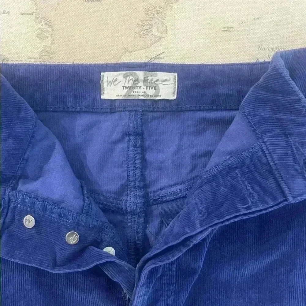 Free People WTF Bright Blue
Corduroy Skirt Size 25 - Picture 3 of 8